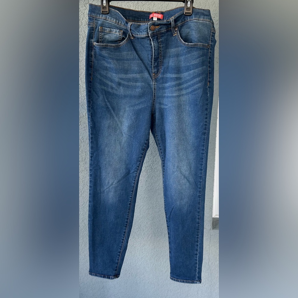 All Worthy Skinny Ankle Denim Jeans Size 20